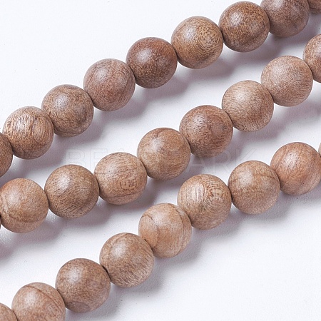 Natural Wood Beads Strands X-WOOD-J001-02-10mm-1