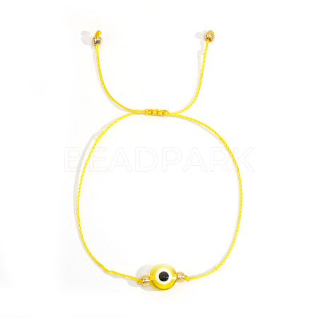 Bohemian Style Resin Evil Eye Bead Braided Bracelets BR6167-5-1