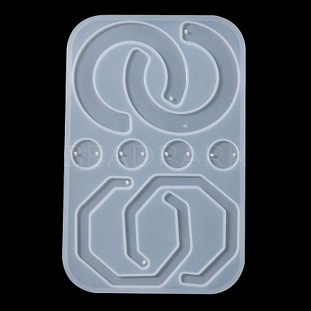 Geometry Pendant & Links Silicone Molds DIY-YW0006-73-1
