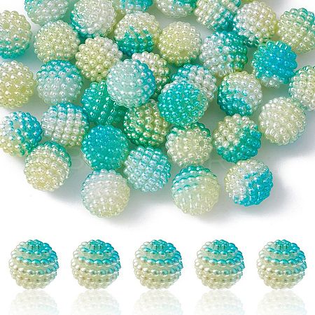 Imitation Pearl Acrylic Beads OACR-FS0001-42C-1