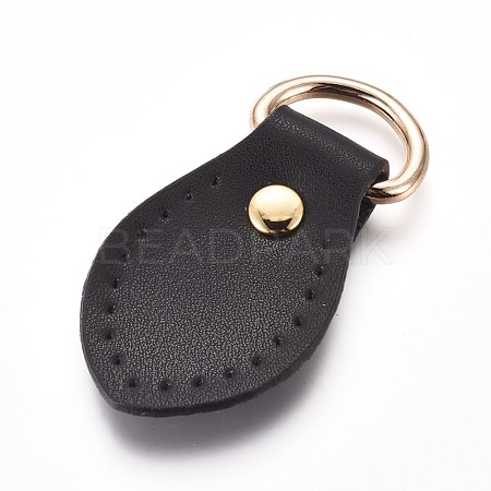 Leather Zipper Puller FIND-WH0051-86-1