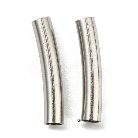 Non-Tarnish 304 Stainless Steel Tube Beads STAS-B047-27C-P-1