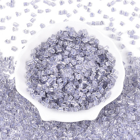 Transparent Inside Colours Glass Seed Beads SEED-T007-13H-1