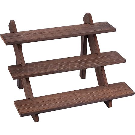 DIY 3 Tier Wooden Display Riser Kit ODIS-WH0029-25B-1