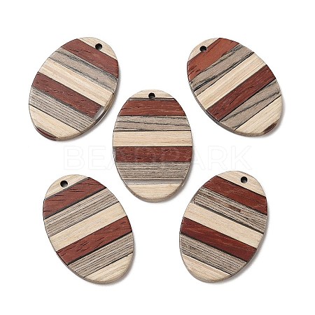 Wenge Wood & Sandalwood & White Ash Pendants WOOD-F013-02-1