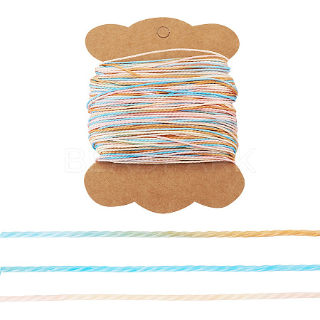 50M Gradient Color Waxed Polyester Cords YC-TADJ0001-04A-1