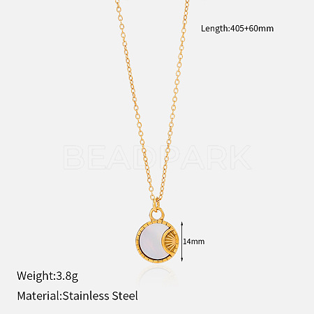 304 Stainless Steel Pendant Necklaces for Women FS-WG3C5F5-13-1