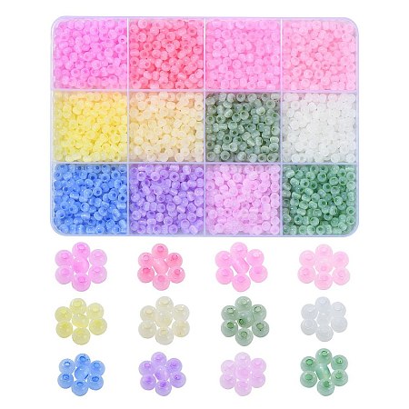 2340Pcs 12 Colors Ceylon Glass Seed Beads GLAA-CJ0002-27-1