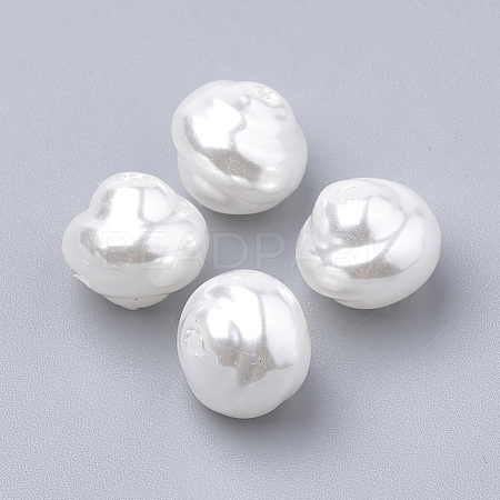 Eco-Friendly Plastic Imitation Pearl Beads MACR-T013-12-1