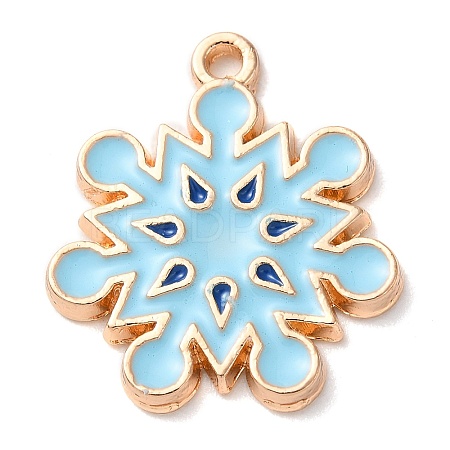 Christmas Zinc Alloy Enamel Pendants PALLOY-K008-03H-KCG-1