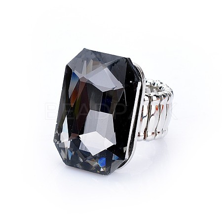 Alloy with Glass Finger Rings FS-WGA328D-05-1