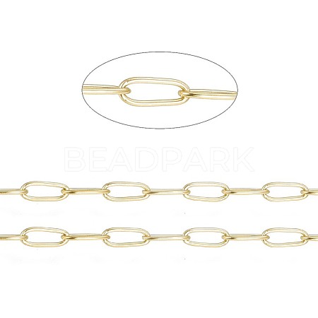 Ion Plating(IP) 304 Stainless Steel Paperclip Chains CHS-F010-01H-G-1
