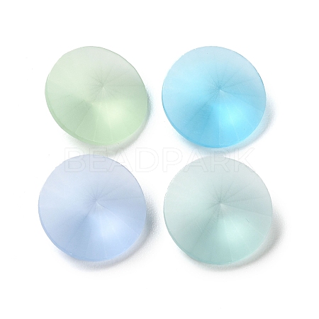 Frosted Glass Rhinestone Cabochons RGLA-G022-01A-1
