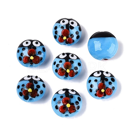 Handmade Bumpy Lampwork Beads LAMP-Q039-15H-1