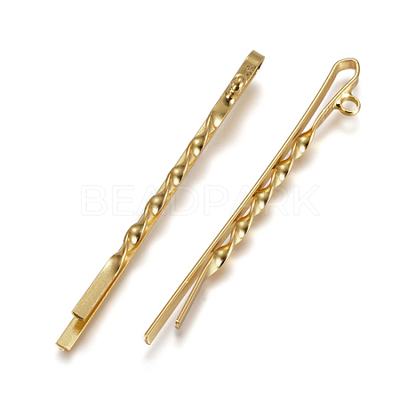 Iron Hair Bobby Pin Findings X-IFIN-F159-01G-1