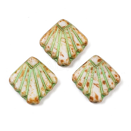 Czech Pressed Glass Beads GLAA-I061-09-1