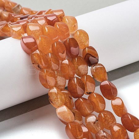Natural Dragon Veins Agate Beads Strands G-G172-01T-1