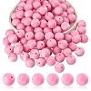 20Pcs Round Solid Color Silicone Beads JX461A-01-1