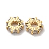 Brass Micro Pave Cubic Zirconia Beads KK-H442-56G-2