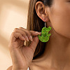 Printed Acrylic Dangle Earrings WGE1941-01-2