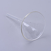 Transparent Glass Funnel Hopper AJEW-WH0104-45D-2