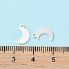 925 Sterling Silver Moon Chain Extender Drops STER-P053-06S-4