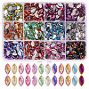 1440Pcs 12 Colors Glass Rhinestone Cabochons RGLA-CA0001-13-1