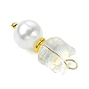 2Pcs Glass Beads Pendants PALLOY-JF03385-5
