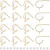 16Pcs Brass Stud Earring Findings KK-BC0008-50-1