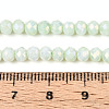 Anti-Tarnish Electroplate Rondelle Glass Beads Strands X-EGLA-T021-4mm-17-06-4