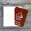 MDF Greeting Card & Paper Envelope with Bowknot AJEW-WH0203-008-6