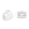 304 Stainless Steel Ribbon Crimp Ends STAS-P249-30S-2