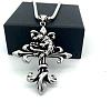 Vintage Gothic Cross Tengu Pendant 304 Stainless Steel Necklaces MY8388-5