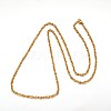 304 Stainless Steel Rope Chain Necklaces NJEW-L403-03G-2