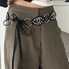 Alloy with Imitation Leather Eye Link Knot Tie Chain Belts for Women FS-WG2C858-01-5