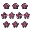10Pcs Transparent Handmade Bumpy Lampwork Beads LAMP-TADJ0001-48A-2