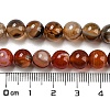 Natural Striped Agate/Banded Agate Strands G-Q842-8mm-M-4