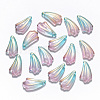 Two Tone Transparent Spray Painted Glass Pendants GLAA-T016-24D-1