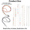 6Pcs 6 Styles Eyeglasses Chains AJEW-CN0006-09-2