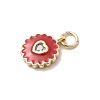 Brass Micro Pave Cubic Zirconia Pendants KK-A278-09G-01-2