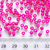 8/0 Baking Paint Glass Round Seed Beads SEED-S036-01B-03-3