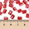 Transparent Spray Painted Glass Seed Beads SEED-L011-10A-11-4