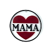 DIY Mother's Day Theme Flat Round Pendant Silicone Molds LS-SIMO-H010-02B-1