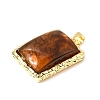 Brass Resin Pendants KK-A296-53G-G02-2