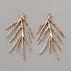 Brass Branch Pendants FIND-WH0148-270KCG-1