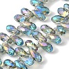 Electroplate Glass Beads Strands EGLA-B006-01A-HR02-1