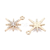 Rack Plating Alloy Pendants FIND-N005-33G-2