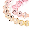 Gradient Color Baking Paint Glass Bead Strands DGLA-A039-T2mm-A02-3