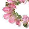 Electroplated Natural Quartz Crystal Beads Strands G-F800-D-4