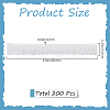 200Pcs PE Makeup Brush Protector Reusable Expandable Mesh Cover MRMJ-GF0001-51C-2